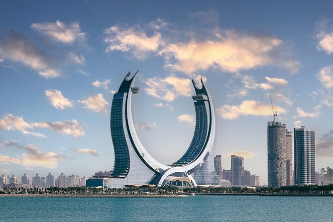 Doha skyline with Katara Towers